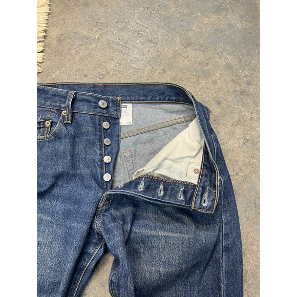Levis 501 XX Vintage 2003 Jeans Button Fly Dark Wash Fade Men’s 31x32.5 - Picture 4 of 11